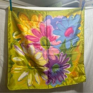 Colorful flower scarf